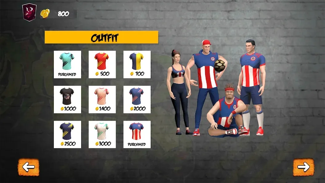 Street Football: Futsal Games [MOD: безлимитные деньги и энергия] Screenshot 4