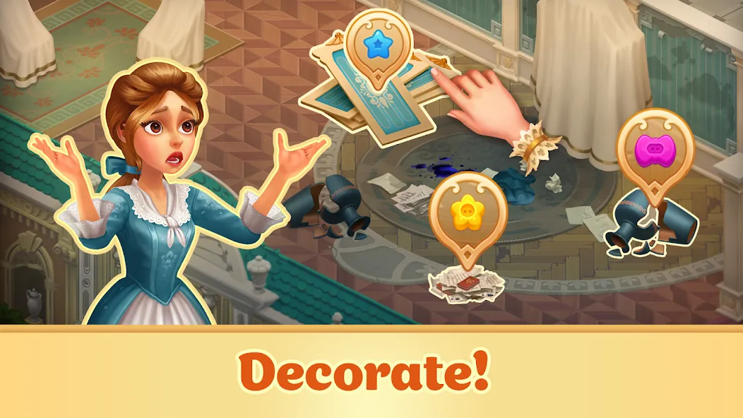 Storyngton Hall: Match 3 games [MOD: безлимитные деньги и жизни] Screenshot 4