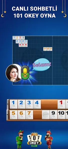 101 Okey Club: Play 101 Plus [MOD: безлимитные монеты и подсказки] Screenshot 1