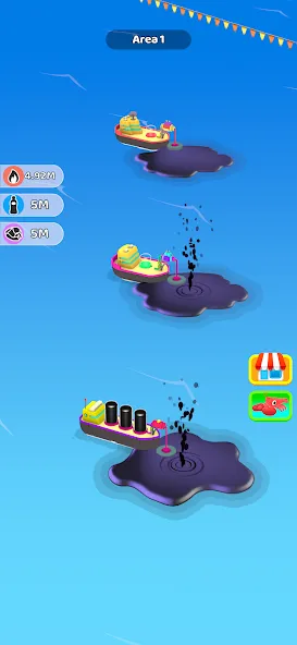Oil Master: Sea Extraction [MOD: безлимитные деньги и нефть] Screenshot 4