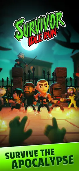 Survivor Idle Run: Z-RPG [MOD: много денег и усиленное оружие] Screenshot 1