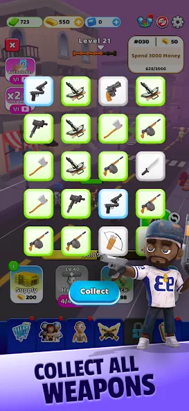 Survivor Idle Run: Z-RPG [MOD: много денег и усиленное оружие] Screenshot 2