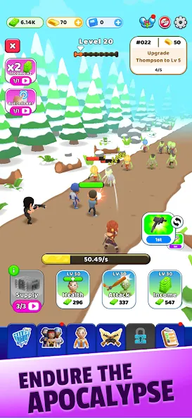 Survivor Idle Run: Z-RPG [MOD: много денег и усиленное оружие] Screenshot 3