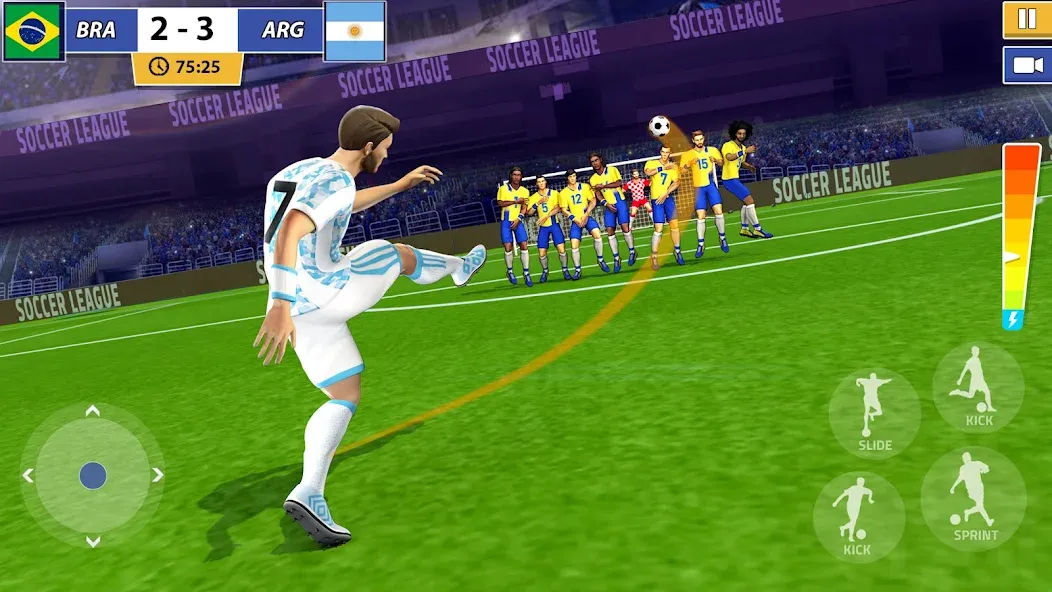 Soccer Star: Soccer Kicks Game [MOD: безлимитные деньги и энергия] Screenshot 3