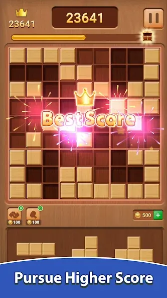 Wood Block Puzzle [MOD: без рекламы и бесконечные подсказки] Screenshot 3