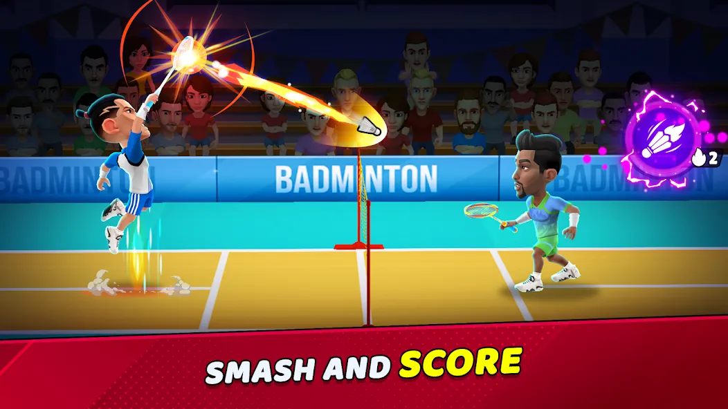 Badminton Clash 3D [MOD: безлимитные деньги и энергия] Screenshot 1