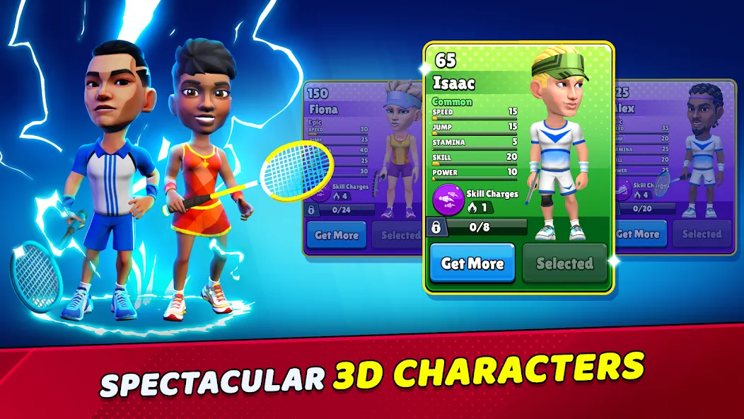 Badminton Clash 3D [MOD: безлимитные деньги и энергия] Screenshot 5
