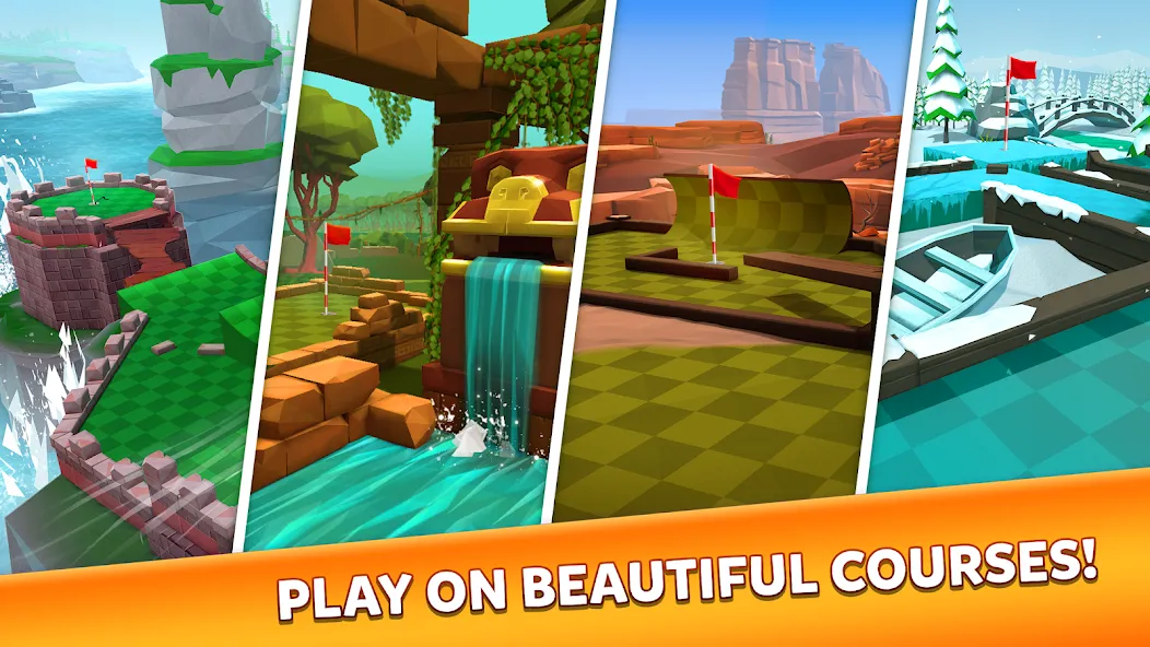 Golf Battle [MOD: безлимитные мячи и улучшенная точность] Screenshot 1