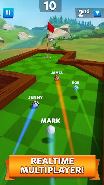 Golf Battle [MOD: безлимитные мячи и улучшенная точность] Screenshot 2