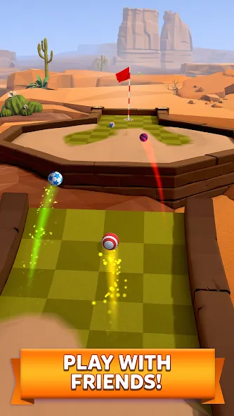 Golf Battle [MOD: безлимитные мячи и улучшенная точность] Screenshot 3