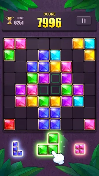 Block Puzzle: Jewel Blast Game [MOD: безлимитные подсказки и бонусы] Screenshot 2
