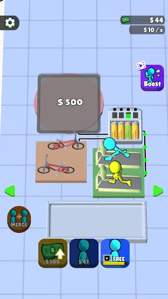 Human Electric Company [MOD: безлимитная энергия и быстрый прогресс] Screenshot 1
