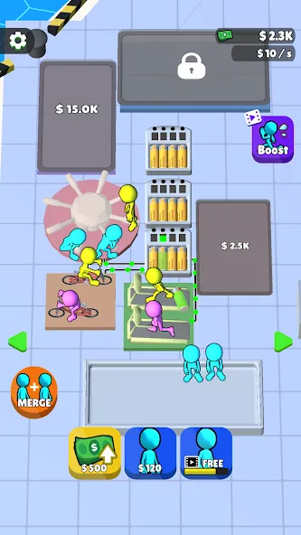 Human Electric Company [MOD: безлимитная энергия и быстрый прогресс] Screenshot 2