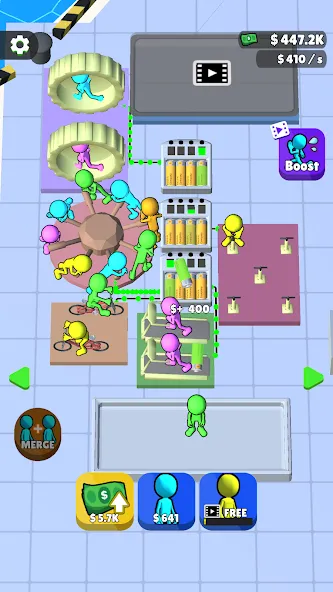Human Electric Company [MOD: безлимитная энергия и быстрый прогресс] Screenshot 4