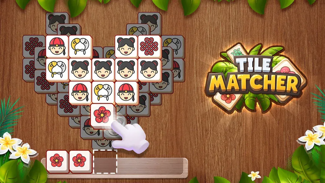 Tile Matcher : Matching Tiles [MOD: без рекламы и все уровни] Screenshot 1