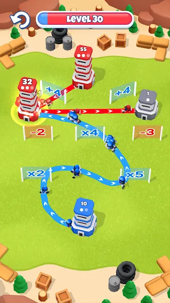 Tower War - Tactical Conquest [MOD: безлимитные деньги и все уровни] Screenshot 3