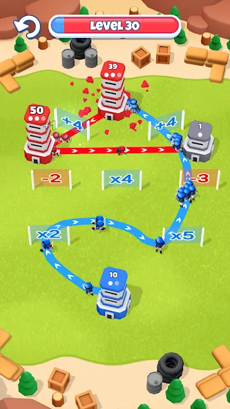 Tower War - Tactical Conquest [MOD: безлимитные деньги и все уровни] Screenshot 4