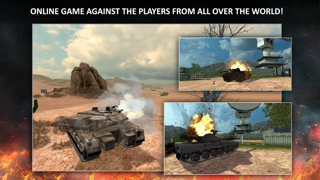 Tanktastic 3D tanks [MOD: безлимитные деньги и боеприпасы] Screenshot 1