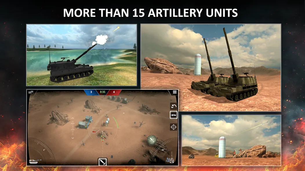 Tanktastic 3D tanks [MOD: безлимитные деньги и боеприпасы] Screenshot 3