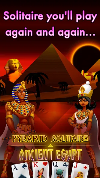 Pyramid Solitaire - Egypt [MOD: безлимитные подсказки и отмены ходов] Screenshot 2