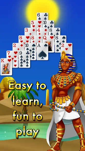 Pyramid Solitaire - Egypt [MOD: безлимитные подсказки и отмены ходов] Screenshot 3