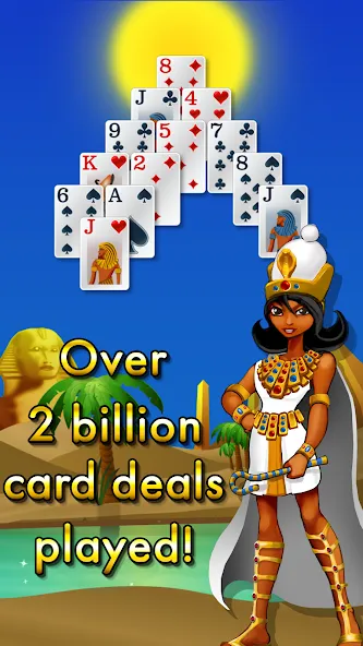 Pyramid Solitaire - Egypt [MOD: безлимитные подсказки и отмены ходов] Screenshot 5