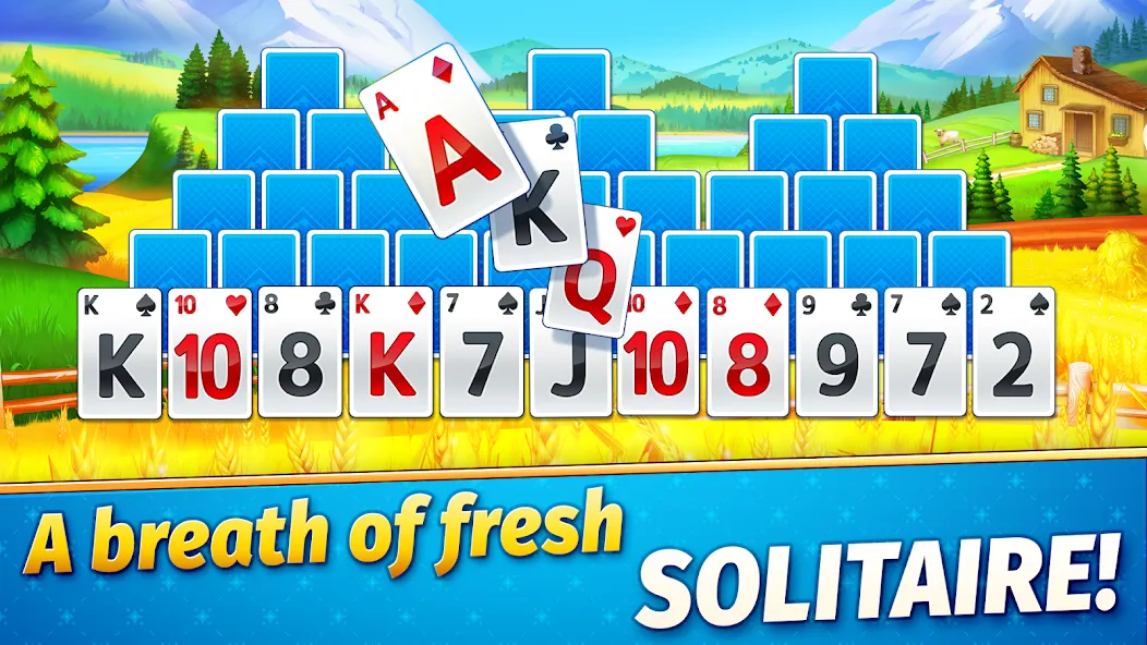 Solitaire Golden Prairies [MOD: безлимитные монеты и открыты все поля] Screenshot 1