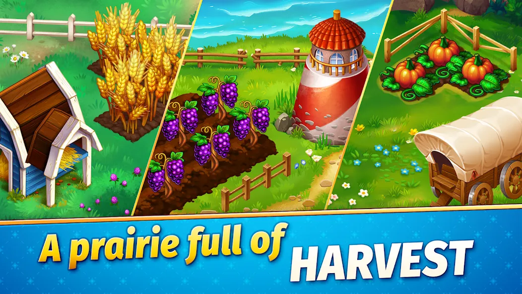 Solitaire Golden Prairies [MOD: безлимитные монеты и открыты все поля] Screenshot 2
