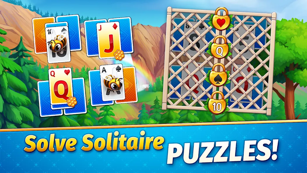 Solitaire Golden Prairies [MOD: безлимитные монеты и открыты все поля] Screenshot 4