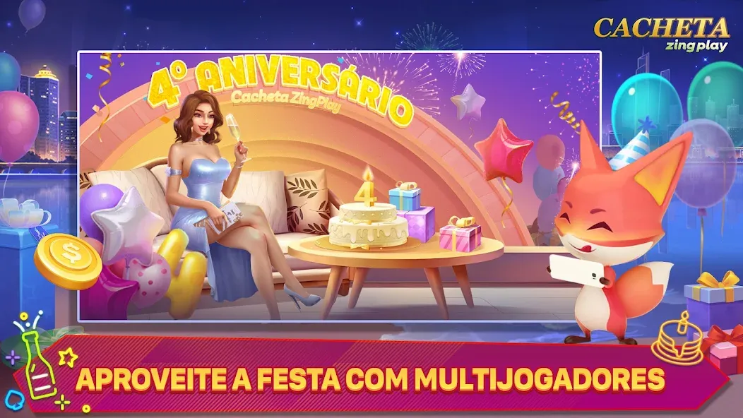 Cacheta - Pife - Jogo online [MOD: dinheiro ilimitado e cartas desbloqueadas] Screenshot 2