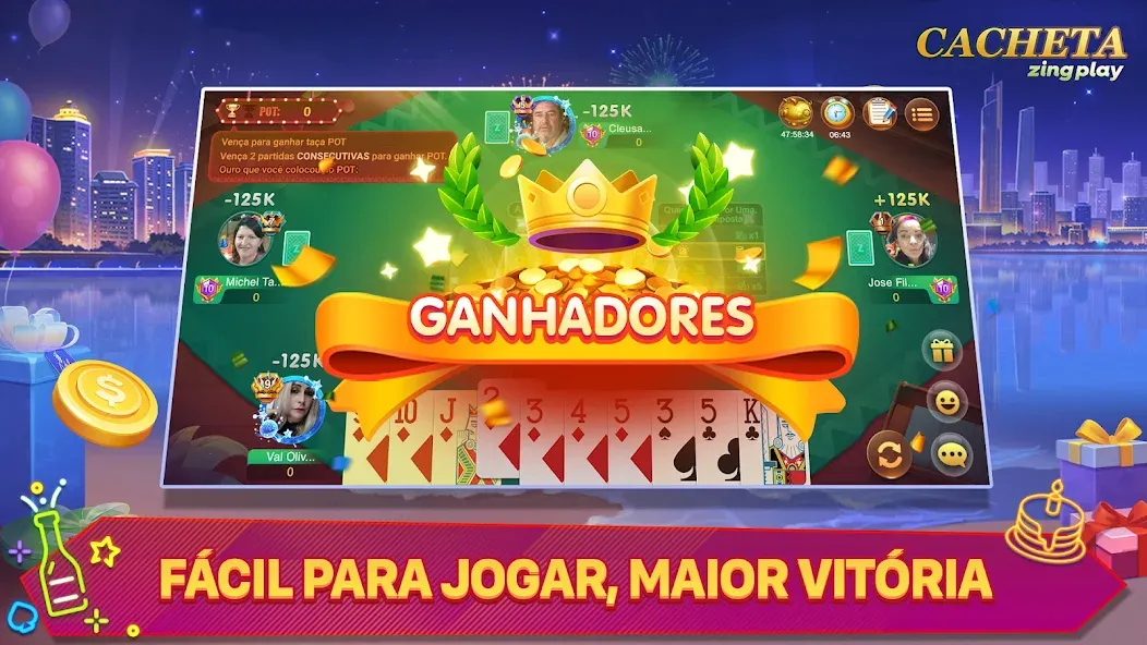 Cacheta - Pife - Jogo online [MOD: dinheiro ilimitado e cartas desbloqueadas] Screenshot 4