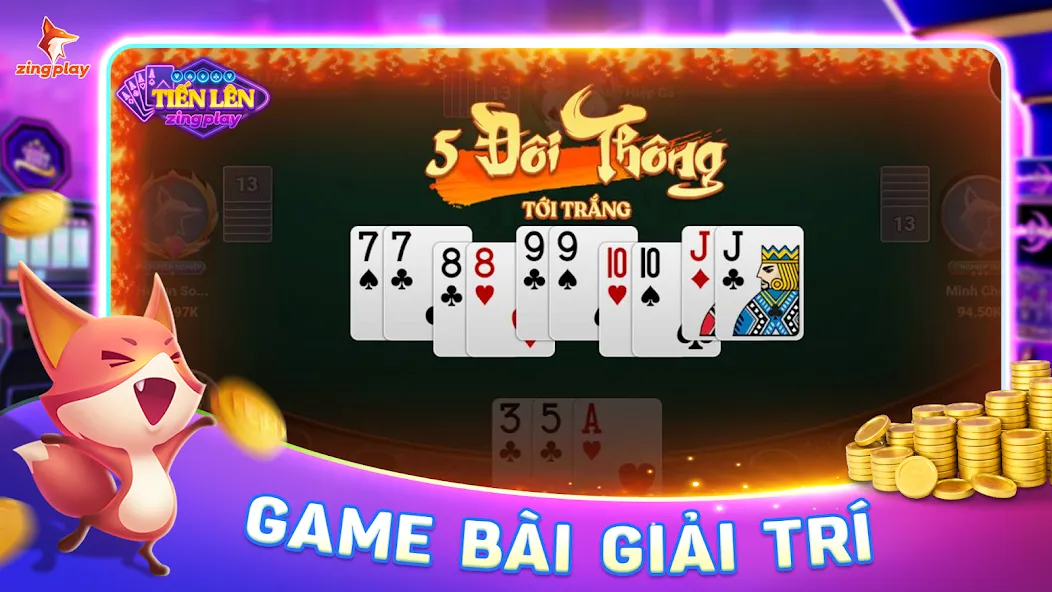 ZingPlay - Game bài - Tien Len [MOD: безлимитные монеты и все режимы] Screenshot 2