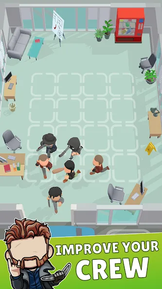 Merge Gangster Heist vs Police [MOD: безлимитные деньги и оружие] Screenshot 2