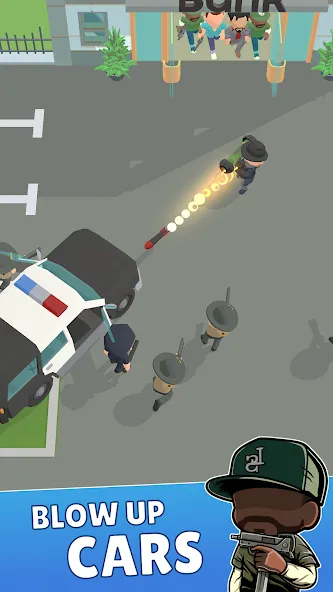 Merge Gangster Heist vs Police [MOD: безлимитные деньги и оружие] Screenshot 5