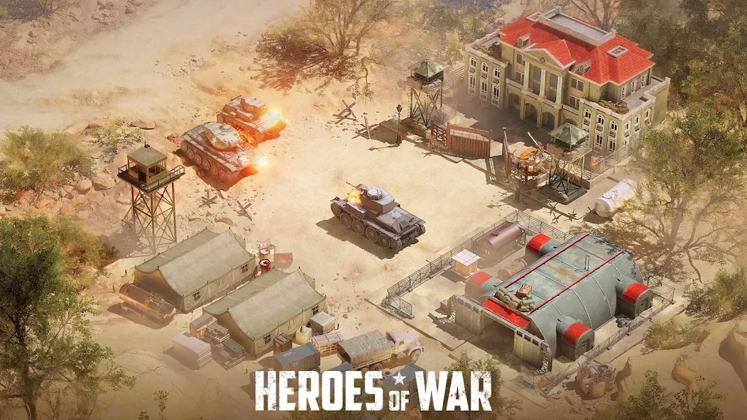 Heroes of War: Idle army game [MOD: безлимитные ресурсы и усиленная армия] Screenshot 3