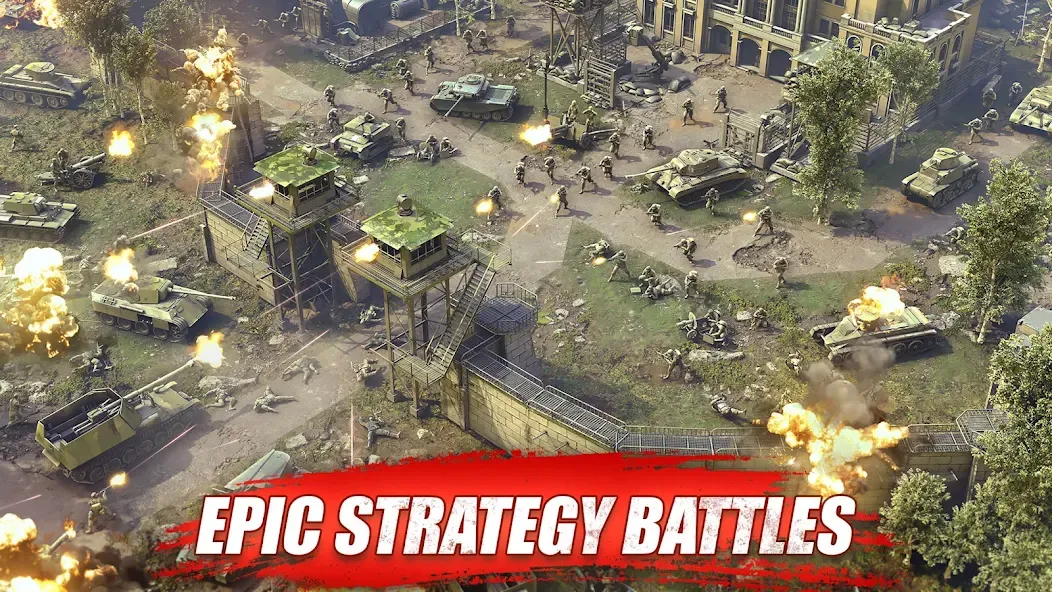 Heroes of War: Idle army game [MOD: безлимитные ресурсы и усиленная армия] Screenshot 5