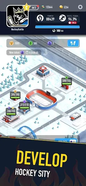 Hockey Battle 2 [MOD: безлимитные деньги и усиленные игроки] Screenshot 1