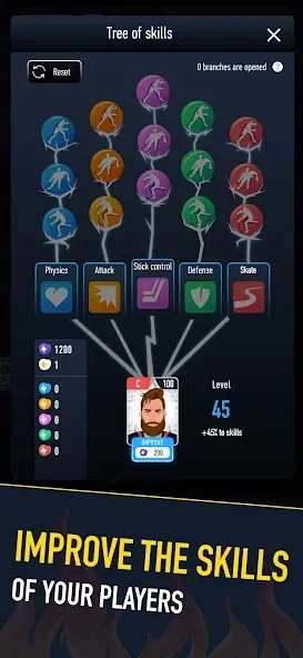 Hockey Battle 2 [MOD: безлимитные деньги и усиленные игроки] Screenshot 2