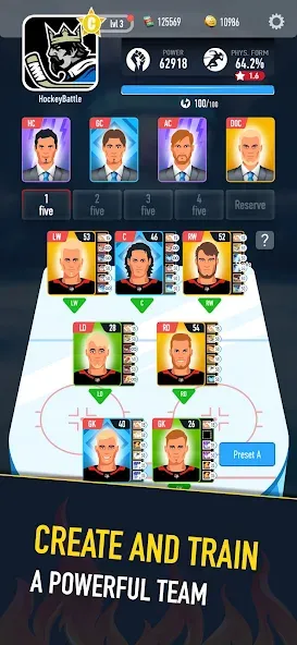Hockey Battle 2 [MOD: безлимитные деньги и усиленные игроки] Screenshot 3