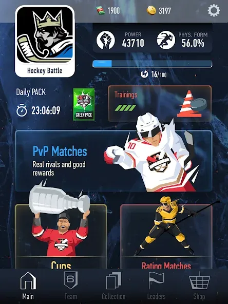 Hockey Battle 2 [MOD: безлимитные деньги и усиленные игроки] Screenshot 5