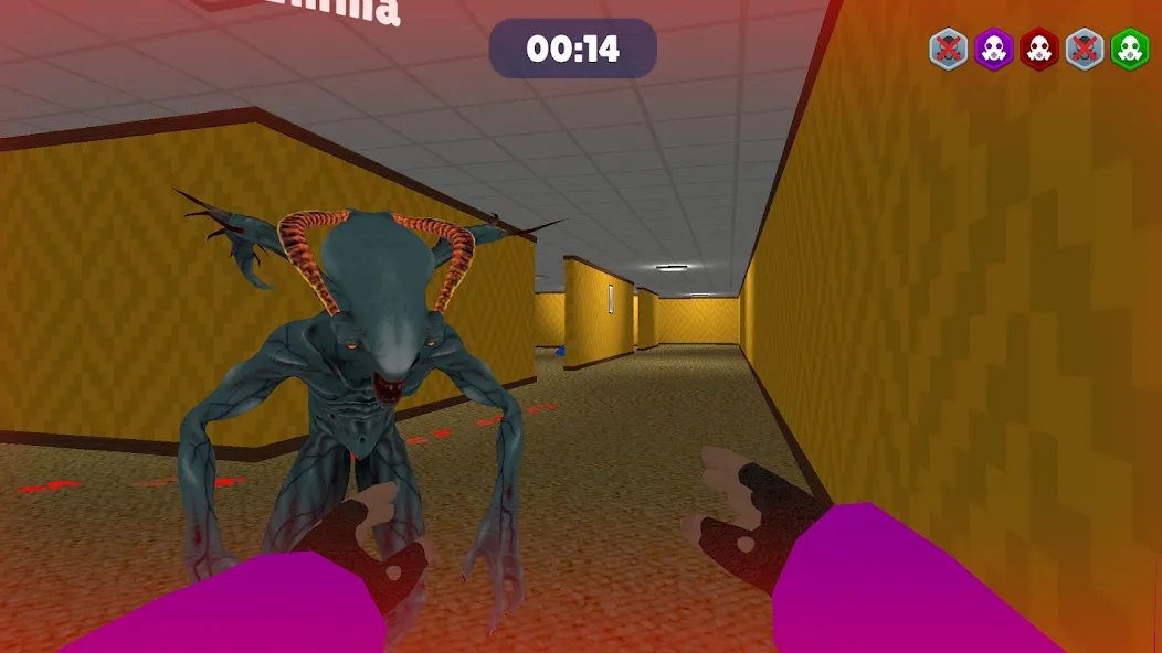 Horror Hide - Backrooms Escape [MOD: безлимитные подсказки и открыты все уровни] Screenshot 1