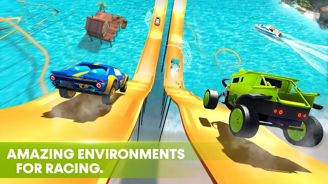 Race Off - Monster Truck Games [MOD: безлимитные деньги и топливные бонусы] Screenshot 1