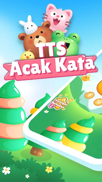 Acak Kata - Teka Teki Silang [MOD: подсказки без ограничений и все уровни открыты] Screenshot 1