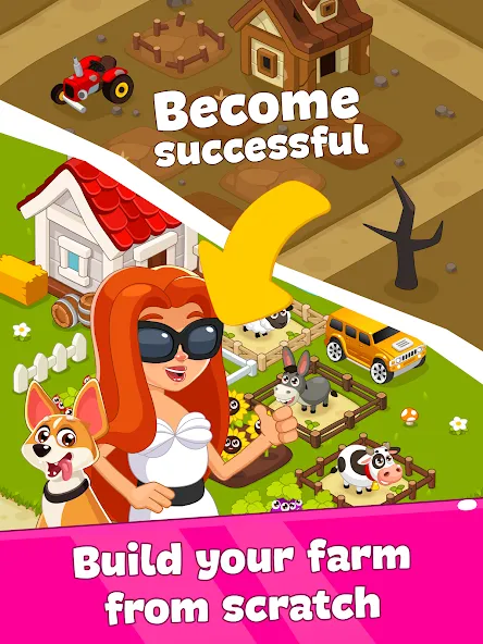 Idle Farm Game Offline Clicker [MOD: безлимитные монеты и ускоренная прокачка] Screenshot 5
