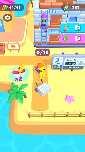 Tower Master: Collect &amp; Build [MOD: безлимитные монеты и ресурсы] Screenshot 2