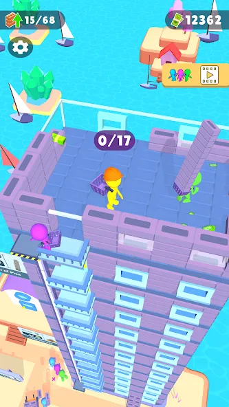 Tower Master: Collect &amp; Build [MOD: безлимитные монеты и ресурсы] Screenshot 5