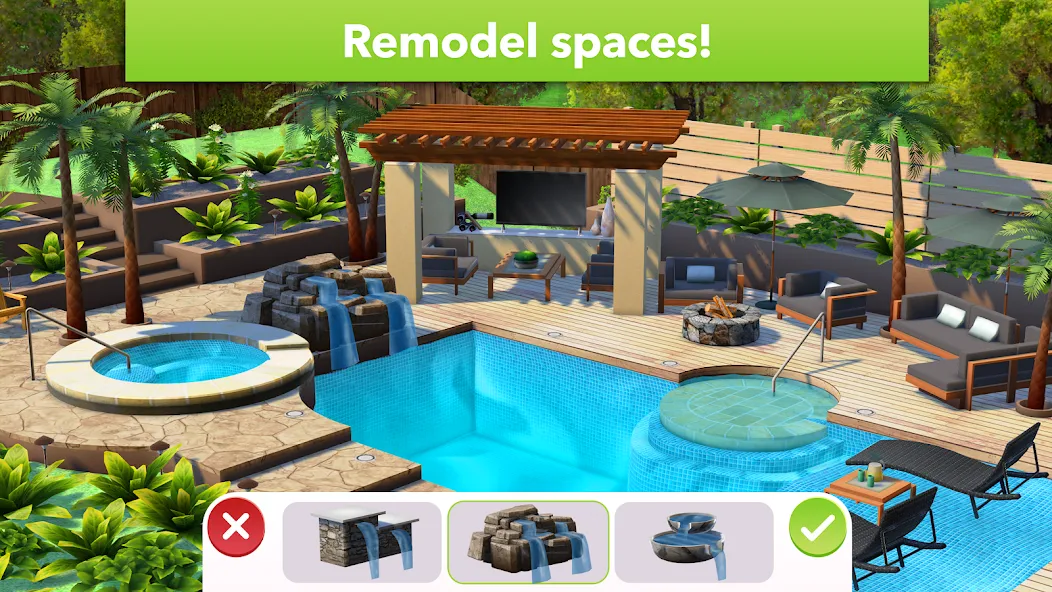 Home Design Makeover [MOD: безлимитные деньги и подсказки] Screenshot 1