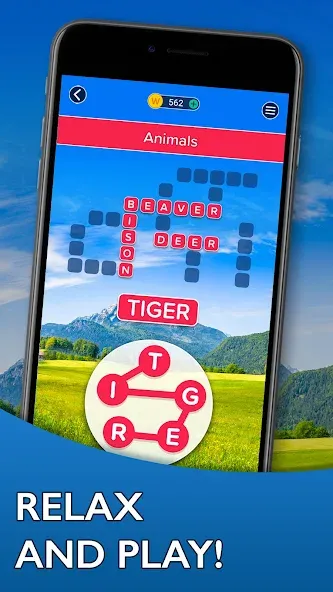 Word Trip [MOD: безлимитные подсказки и монеты] Screenshot 1