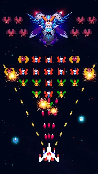 Falcon Squad - Galactica [MOD: много денег и бесконечные жизни] Screenshot 1