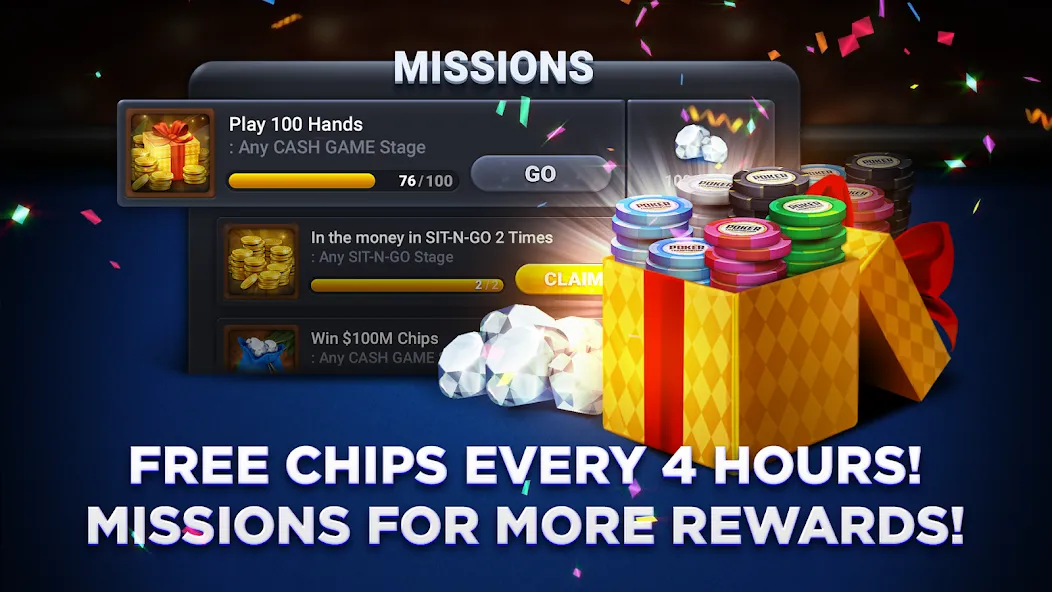 Poker Championship - Holdem [MOD: безлимитные фишки и премиум доступ] Screenshot 3